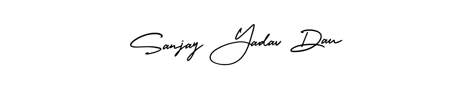 if you are searching for the best signature style for your name Sanjay Yadav Dau. so please give up your signature search. here we have designed multiple signature styles  using AmerikaSignatureDemo-Regular. Sanjay Yadav Dau signature style 3 images and pictures png