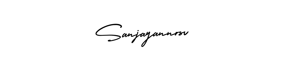 Design your own signature with our free online signature maker. With this signature software, you can create a handwritten (AmerikaSignatureDemo-Regular) signature for name Sanjayannrsv. Sanjayannrsv signature style 3 images and pictures png