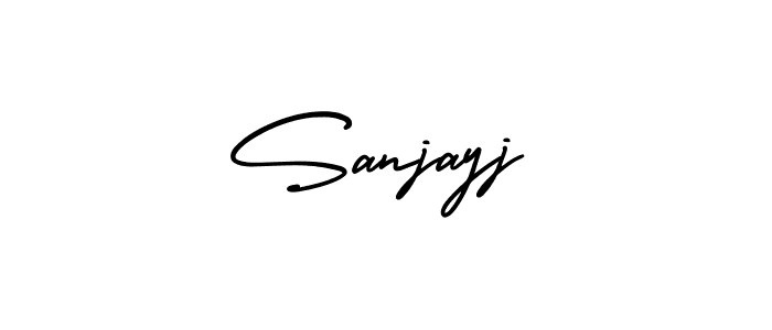 Create a beautiful signature design for name Sanjayj. With this signature (AmerikaSignatureDemo-Regular) fonts, you can make a handwritten signature for free. Sanjayj signature style 3 images and pictures png