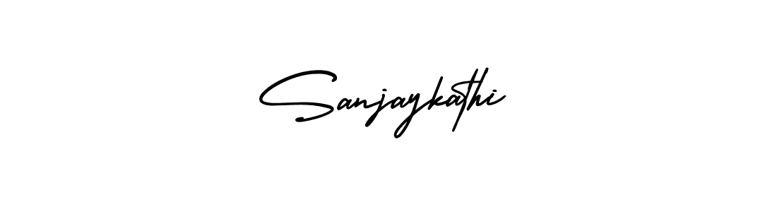 How to make Sanjaykathi signature? AmerikaSignatureDemo-Regular is a professional autograph style. Create handwritten signature for Sanjaykathi name. Sanjaykathi signature style 3 images and pictures png