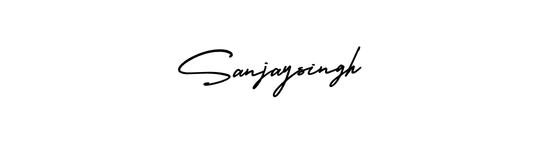 Sanjaysingh stylish signature style. Best Handwritten Sign (AmerikaSignatureDemo-Regular) for my name. Handwritten Signature Collection Ideas for my name Sanjaysingh. Sanjaysingh signature style 3 images and pictures png