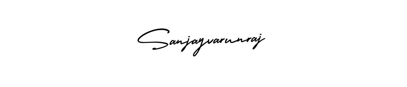 if you are searching for the best signature style for your name Sanjayvarunraj. so please give up your signature search. here we have designed multiple signature styles  using AmerikaSignatureDemo-Regular. Sanjayvarunraj signature style 3 images and pictures png