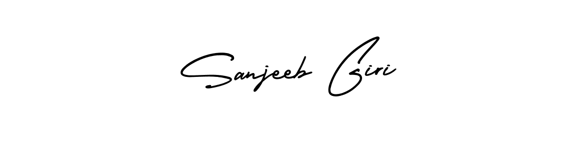 if you are searching for the best signature style for your name Sanjeeb Giri. so please give up your signature search. here we have designed multiple signature styles  using AmerikaSignatureDemo-Regular. Sanjeeb Giri signature style 3 images and pictures png