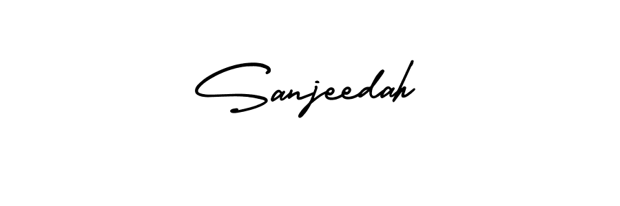 Best and Professional Signature Style for Sanjeedah. AmerikaSignatureDemo-Regular Best Signature Style Collection. Sanjeedah signature style 3 images and pictures png
