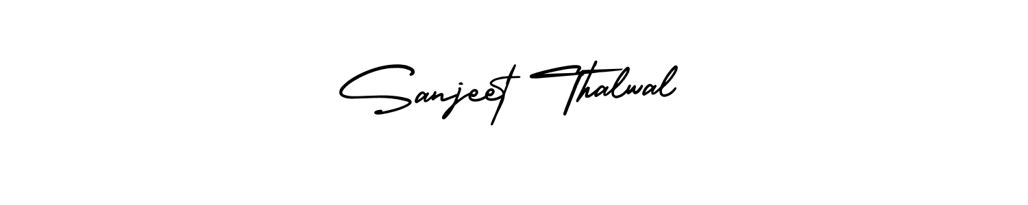 Design your own signature with our free online signature maker. With this signature software, you can create a handwritten (AmerikaSignatureDemo-Regular) signature for name Sanjeet Thalwal. Sanjeet Thalwal signature style 3 images and pictures png