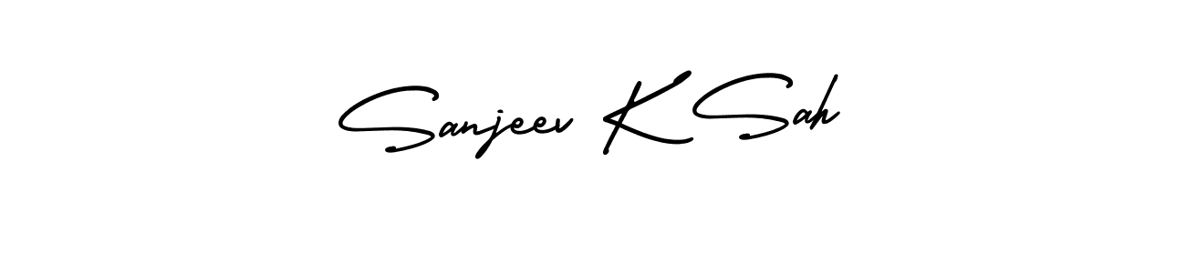 Use a signature maker to create a handwritten signature online. With this signature software, you can design (AmerikaSignatureDemo-Regular) your own signature for name Sanjeev K Sah. Sanjeev K Sah signature style 3 images and pictures png