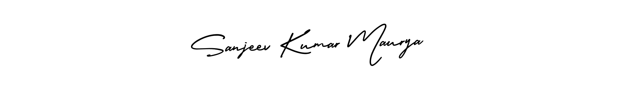 How to make Sanjeev Kumar Maurya signature? AmerikaSignatureDemo-Regular is a professional autograph style. Create handwritten signature for Sanjeev Kumar Maurya name. Sanjeev Kumar Maurya signature style 3 images and pictures png