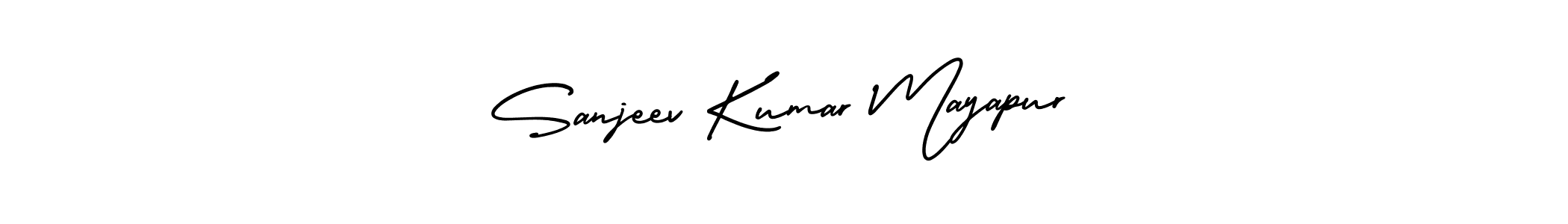 Sanjeev Kumar Mayapur stylish signature style. Best Handwritten Sign (AmerikaSignatureDemo-Regular) for my name. Handwritten Signature Collection Ideas for my name Sanjeev Kumar Mayapur. Sanjeev Kumar Mayapur signature style 3 images and pictures png