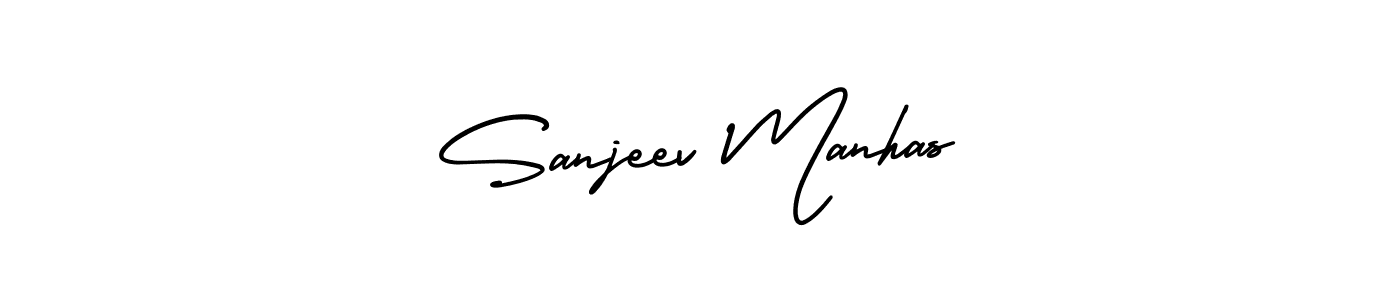 How to make Sanjeev Manhas signature? AmerikaSignatureDemo-Regular is a professional autograph style. Create handwritten signature for Sanjeev Manhas name. Sanjeev Manhas signature style 3 images and pictures png