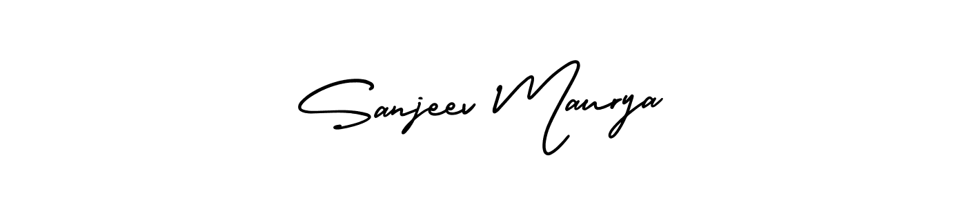 Use a signature maker to create a handwritten signature online. With this signature software, you can design (AmerikaSignatureDemo-Regular) your own signature for name Sanjeev Maurya. Sanjeev Maurya signature style 3 images and pictures png