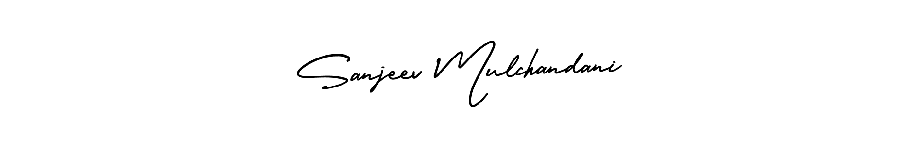 The best way (AmerikaSignatureDemo-Regular) to make a short signature is to pick only two or three words in your name. The name Sanjeev Mulchandani include a total of six letters. For converting this name. Sanjeev Mulchandani signature style 3 images and pictures png
