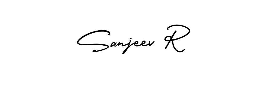 Create a beautiful signature design for name Sanjeev R. With this signature (AmerikaSignatureDemo-Regular) fonts, you can make a handwritten signature for free. Sanjeev R signature style 3 images and pictures png