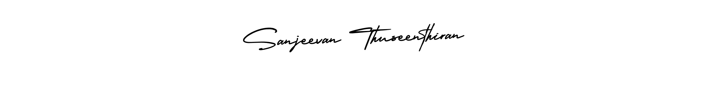 How to make Sanjeevan Thuseenthiran signature? AmerikaSignatureDemo-Regular is a professional autograph style. Create handwritten signature for Sanjeevan Thuseenthiran name. Sanjeevan Thuseenthiran signature style 3 images and pictures png