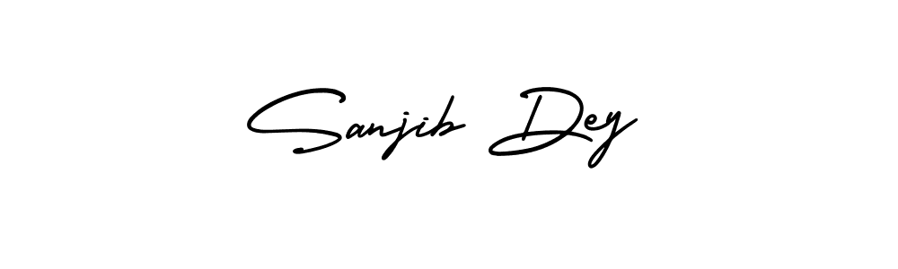 How to make Sanjib Dey name signature. Use AmerikaSignatureDemo-Regular style for creating short signs online. This is the latest handwritten sign. Sanjib Dey signature style 3 images and pictures png