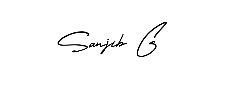 Also You can easily find your signature by using the search form. We will create Sanjib G name handwritten signature images for you free of cost using AmerikaSignatureDemo-Regular sign style. Sanjib G signature style 3 images and pictures png