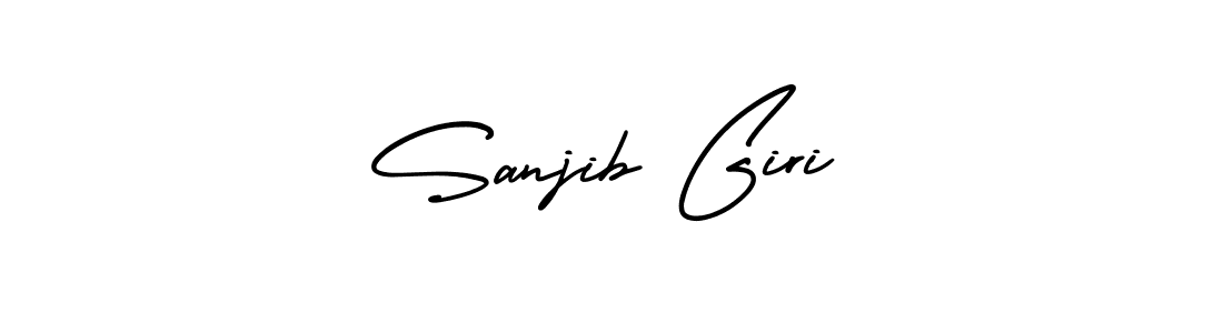 Use a signature maker to create a handwritten signature online. With this signature software, you can design (AmerikaSignatureDemo-Regular) your own signature for name Sanjib Giri. Sanjib Giri signature style 3 images and pictures png