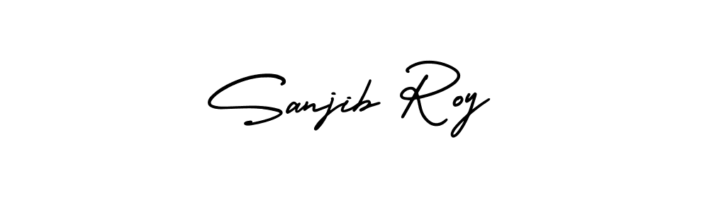 AmerikaSignatureDemo-Regular is a professional signature style that is perfect for those who want to add a touch of class to their signature. It is also a great choice for those who want to make their signature more unique. Get Sanjib Roy name to fancy signature for free. Sanjib Roy signature style 3 images and pictures png