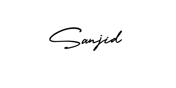 Create a beautiful signature design for name Sanjid. With this signature (AmerikaSignatureDemo-Regular) fonts, you can make a handwritten signature for free. Sanjid signature style 3 images and pictures png