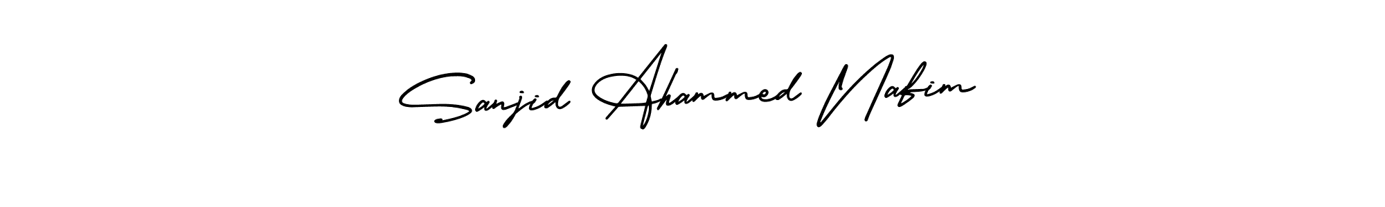 Use a signature maker to create a handwritten signature online. With this signature software, you can design (AmerikaSignatureDemo-Regular) your own signature for name Sanjid Ahammed Nafim. Sanjid Ahammed Nafim signature style 3 images and pictures png
