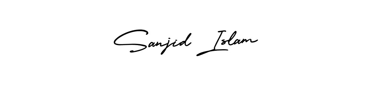 Similarly AmerikaSignatureDemo-Regular is the best handwritten signature design. Signature creator online .You can use it as an online autograph creator for name Sanjid Islam. Sanjid Islam signature style 3 images and pictures png