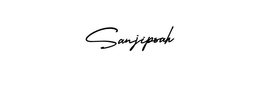 Design your own signature with our free online signature maker. With this signature software, you can create a handwritten (AmerikaSignatureDemo-Regular) signature for name Sanjipsah. Sanjipsah signature style 3 images and pictures png