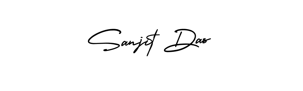 Sanjit Das stylish signature style. Best Handwritten Sign (AmerikaSignatureDemo-Regular) for my name. Handwritten Signature Collection Ideas for my name Sanjit Das. Sanjit Das signature style 3 images and pictures png