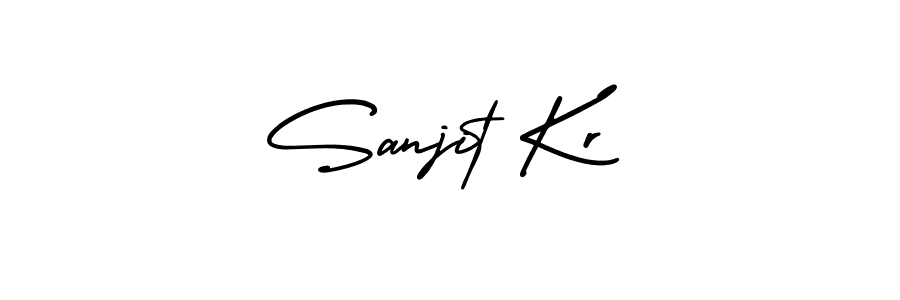 Make a beautiful signature design for name Sanjit Kr. Use this online signature maker to create a handwritten signature for free. Sanjit Kr signature style 3 images and pictures png