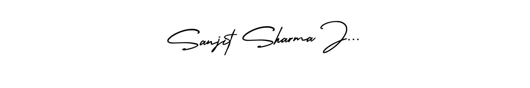 if you are searching for the best signature style for your name Sanjit Sharma J.... so please give up your signature search. here we have designed multiple signature styles  using AmerikaSignatureDemo-Regular. Sanjit Sharma J... signature style 3 images and pictures png