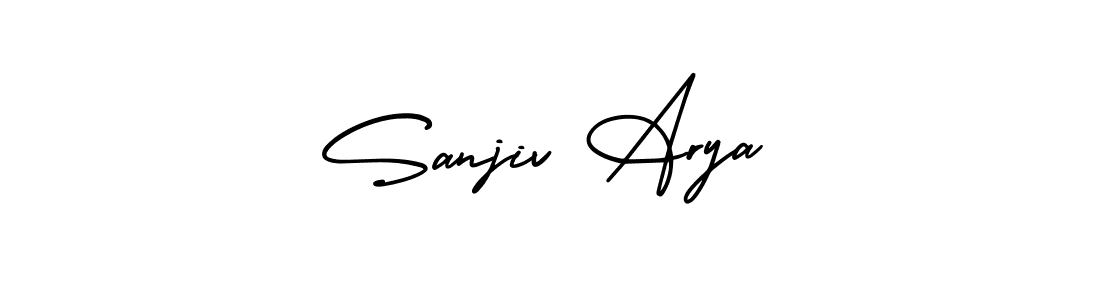 if you are searching for the best signature style for your name Sanjiv Arya. so please give up your signature search. here we have designed multiple signature styles  using AmerikaSignatureDemo-Regular. Sanjiv Arya signature style 3 images and pictures png