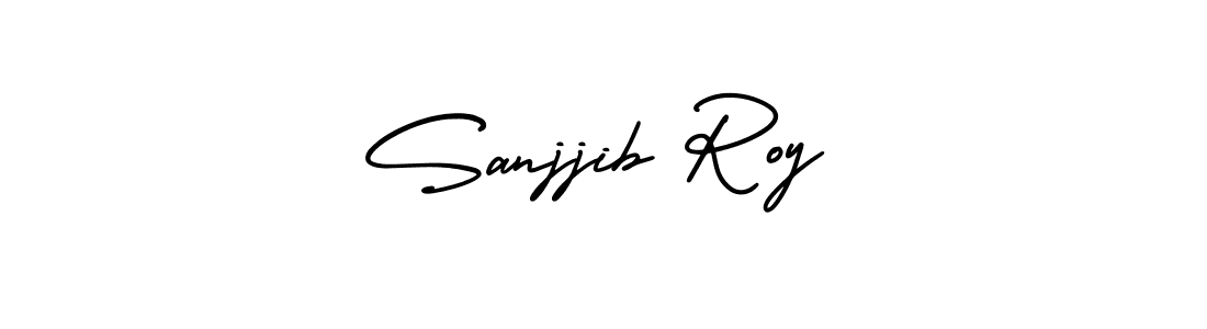 How to Draw Sanjjib Roy signature style? AmerikaSignatureDemo-Regular is a latest design signature styles for name Sanjjib Roy. Sanjjib Roy signature style 3 images and pictures png