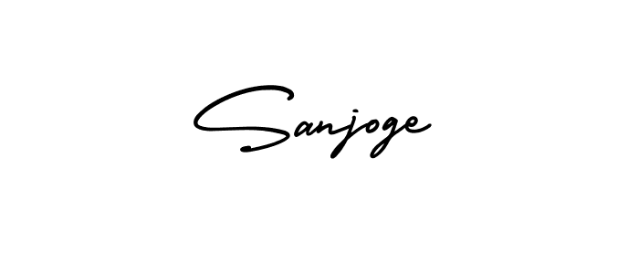 Similarly AmerikaSignatureDemo-Regular is the best handwritten signature design. Signature creator online .You can use it as an online autograph creator for name Sanjoge. Sanjoge signature style 3 images and pictures png