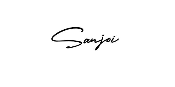 Create a beautiful signature design for name Sanjoi. With this signature (AmerikaSignatureDemo-Regular) fonts, you can make a handwritten signature for free. Sanjoi signature style 3 images and pictures png