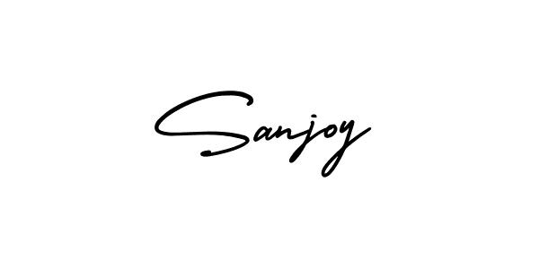 How to Draw Sanjoy signature style? AmerikaSignatureDemo-Regular is a latest design signature styles for name Sanjoy. Sanjoy signature style 3 images and pictures png