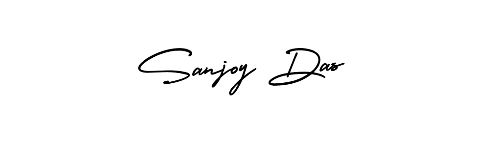 This is the best signature style for the Sanjoy Das name. Also you like these signature font (AmerikaSignatureDemo-Regular). Mix name signature. Sanjoy Das signature style 3 images and pictures png