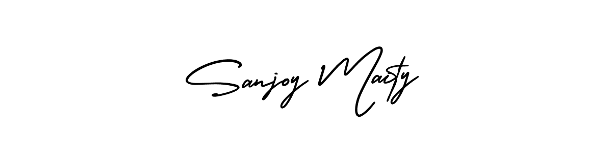 AmerikaSignatureDemo-Regular is a professional signature style that is perfect for those who want to add a touch of class to their signature. It is also a great choice for those who want to make their signature more unique. Get Sanjoy Maity name to fancy signature for free. Sanjoy Maity signature style 3 images and pictures png