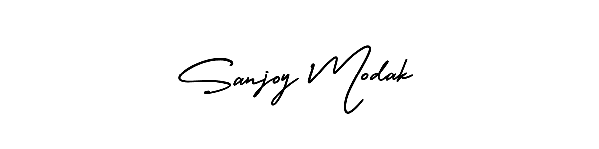 Use a signature maker to create a handwritten signature online. With this signature software, you can design (AmerikaSignatureDemo-Regular) your own signature for name Sanjoy Modak. Sanjoy Modak signature style 3 images and pictures png