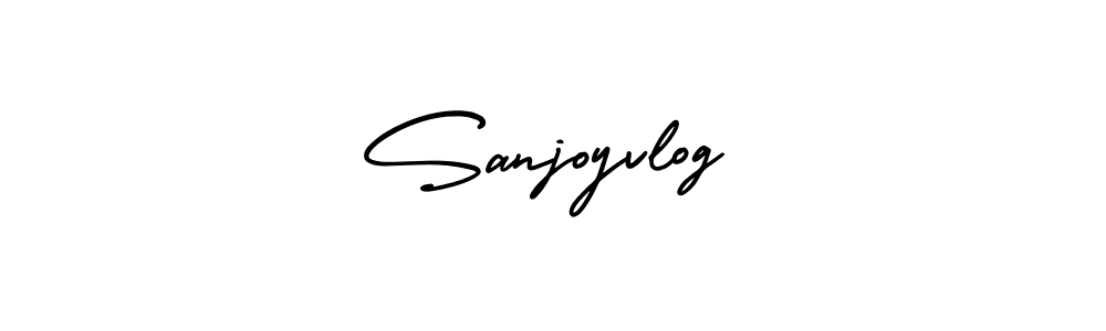 Make a beautiful signature design for name Sanjoyvlog. With this signature (AmerikaSignatureDemo-Regular) style, you can create a handwritten signature for free. Sanjoyvlog signature style 3 images and pictures png