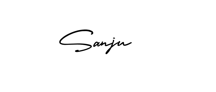 Design your own signature with our free online signature maker. With this signature software, you can create a handwritten (AmerikaSignatureDemo-Regular) signature for name Sanju  . Sanju   signature style 3 images and pictures png