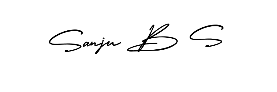 Similarly AmerikaSignatureDemo-Regular is the best handwritten signature design. Signature creator online .You can use it as an online autograph creator for name Sanju B S. Sanju B S signature style 3 images and pictures png