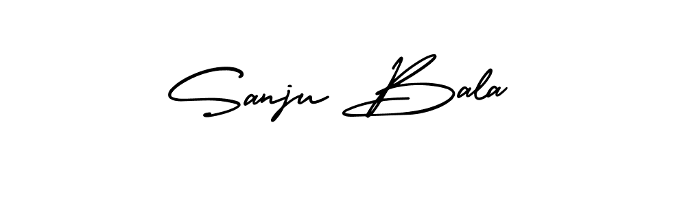 Use a signature maker to create a handwritten signature online. With this signature software, you can design (AmerikaSignatureDemo-Regular) your own signature for name Sanju Bala. Sanju Bala signature style 3 images and pictures png