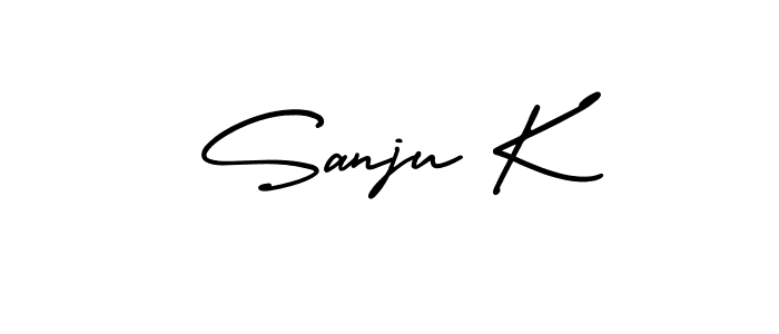 if you are searching for the best signature style for your name Sanju K. so please give up your signature search. here we have designed multiple signature styles  using AmerikaSignatureDemo-Regular. Sanju K signature style 3 images and pictures png