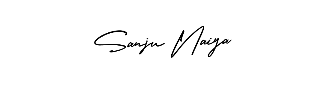 Make a beautiful signature design for name Sanju Naiya. With this signature (AmerikaSignatureDemo-Regular) style, you can create a handwritten signature for free. Sanju Naiya signature style 3 images and pictures png