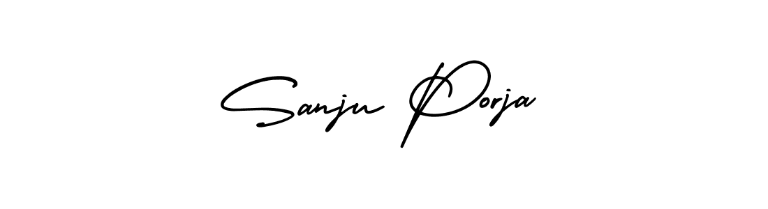 See photos of Sanju Porja official signature by Spectra . Check more albums & portfolios. Read reviews & check more about AmerikaSignatureDemo-Regular font. Sanju Porja signature style 3 images and pictures png