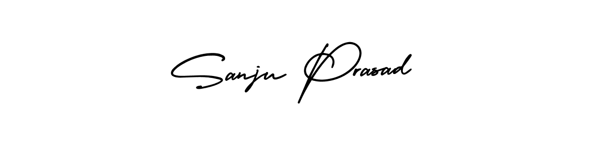 How to Draw Sanju Prasad signature style? AmerikaSignatureDemo-Regular is a latest design signature styles for name Sanju Prasad. Sanju Prasad signature style 3 images and pictures png