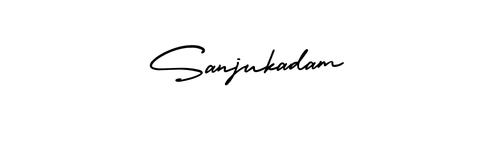 It looks lik you need a new signature style for name Sanjukadam. Design unique handwritten (AmerikaSignatureDemo-Regular) signature with our free signature maker in just a few clicks. Sanjukadam signature style 3 images and pictures png
