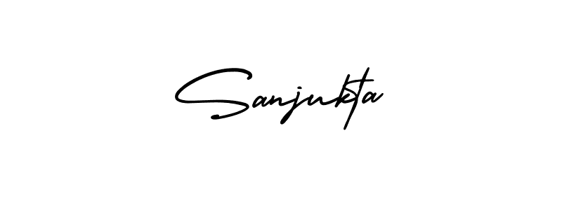 How to make Sanjukta signature? AmerikaSignatureDemo-Regular is a professional autograph style. Create handwritten signature for Sanjukta name. Sanjukta signature style 3 images and pictures png