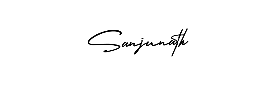 Also You can easily find your signature by using the search form. We will create Sanjunath name handwritten signature images for you free of cost using AmerikaSignatureDemo-Regular sign style. Sanjunath signature style 3 images and pictures png