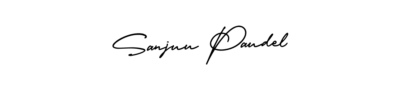 Also we have Sanjuu Paudel name is the best signature style. Create professional handwritten signature collection using AmerikaSignatureDemo-Regular autograph style. Sanjuu Paudel signature style 3 images and pictures png