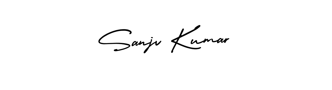 You should practise on your own different ways (AmerikaSignatureDemo-Regular) to write your name (Sanjv Kumar) in signature. don't let someone else do it for you. Sanjv Kumar signature style 3 images and pictures png