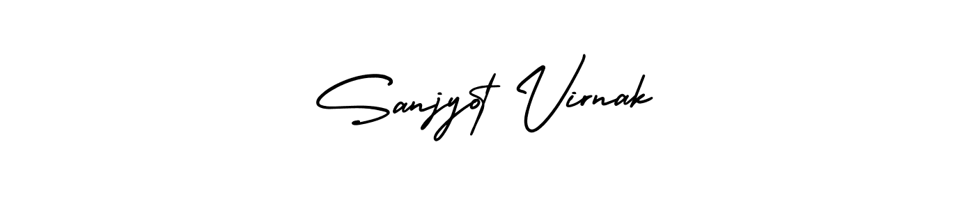 Use a signature maker to create a handwritten signature online. With this signature software, you can design (AmerikaSignatureDemo-Regular) your own signature for name Sanjyot Virnak. Sanjyot Virnak signature style 3 images and pictures png